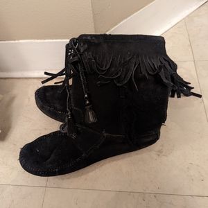 Fringe Minnetonka boots